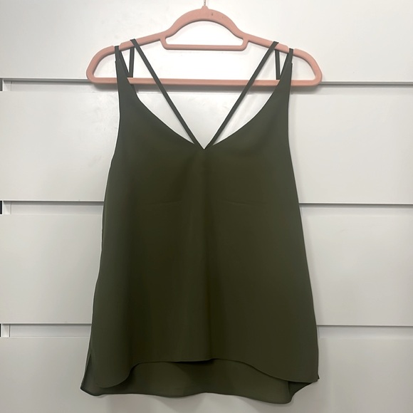 Topshop Double Strap V Neck Back Front Camisole sz 8 - Picture 5 of 7